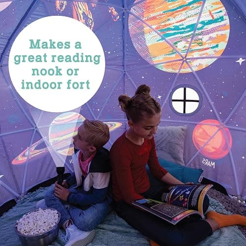MindWare Oh So Fun! Deluxe Glow-in-The-Dark Space Fort – Glow Fort for Kids & Teens Ages 3 & Up thumbnail 3