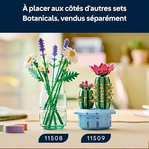 LEGO Botanicals Marguerites - Bouquet de Fleurs Artificielles - Marguerites & Lavande - Décoration Chambre d'enfant DIY - Cadeau d'anniversaire pour Fille 9 Ans ou Adulte Passionné.e de Plantes 11508 thumbnail 9