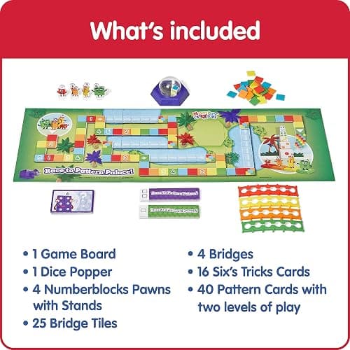 hand2mind Numberblocks Race to Pattern Palace! Board Game, Educational Board Games, Numbers for Toddlers, Math Toys for Kids 3-5, Preschool Learning Activities, Birthday Gifts for Kids thumbnail 3