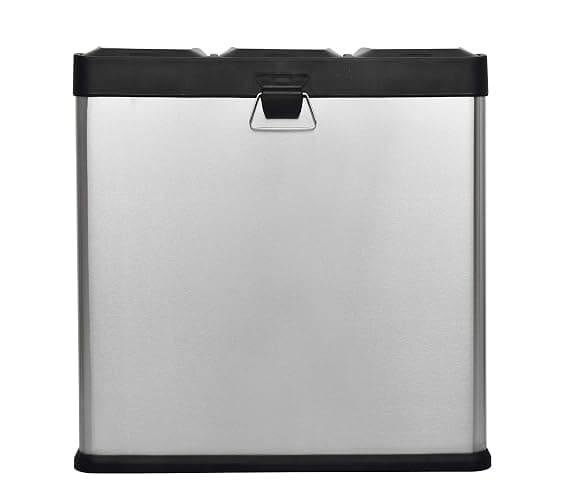 Step N' Sort The 16-Gal. 3-Compartment Stainless Steel Trash and Recycling Bin thumbnail 6