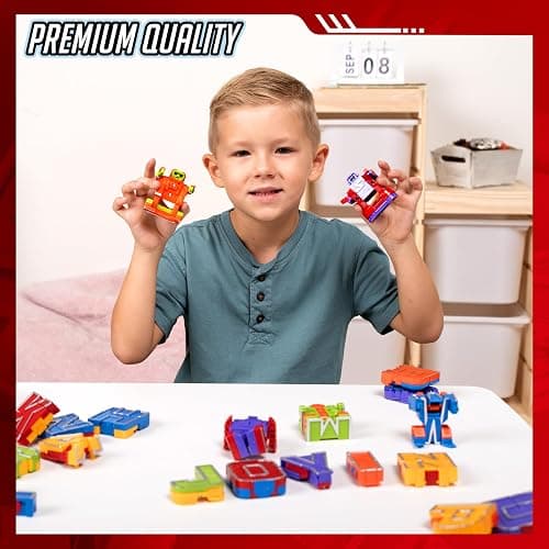 JOYIN Alphabet Robots Toys for Kids, ABC Learning Toys, Alphabots, Letters, Toddlers Education Toy, Carnival Prizes, Christmas, Treasure Box and Prize for Classroom thumbnail 2