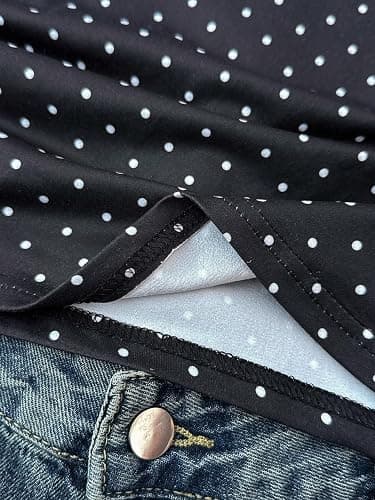 GORGLITTER Girl's Polka Dots Crop Tops Y2K Off The Shoulder Ruched Cinched Waist Tank Top Trendy Fashion thumbnail 5