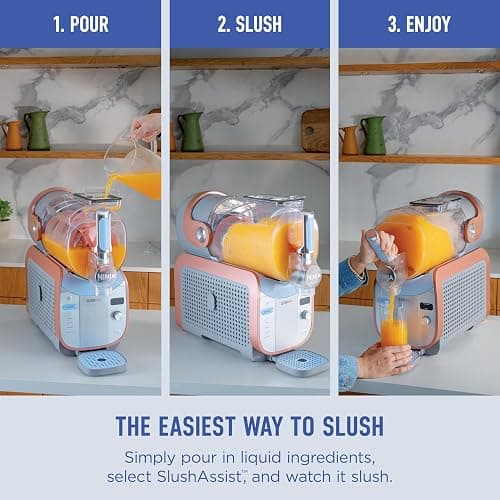 Ninja SLUSHi Max XXL Smart Frozen Drink Maker | Top Performance & Smart Technology, Party-Size 150oz Capacity, No Ice Needed, 6 Programs, Ideal Temp & Texture up to 12 hours | Peach FS605 thumbnail 7