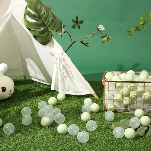 GUESVOT Soft Play Ball Pit Balls - Crush Proof Plastic Balls for Ball Pit Pack of 100pcs Set for Toddlers Ball Pool Playtent Tunnels with Reusable Storage Bag - 2.16 Inch thumbnail 6