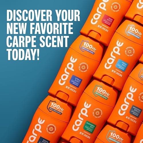 Carpe 100-Hour Antiperspirant Deodorant, Mountain Breeze - 2 Pack | Dermatologist Tested - 100 Hr Sweat & Odor Control - Free from Baking Soda & Parabens - Clinical Strength Deodorant - 2 Pack thumbnail 9