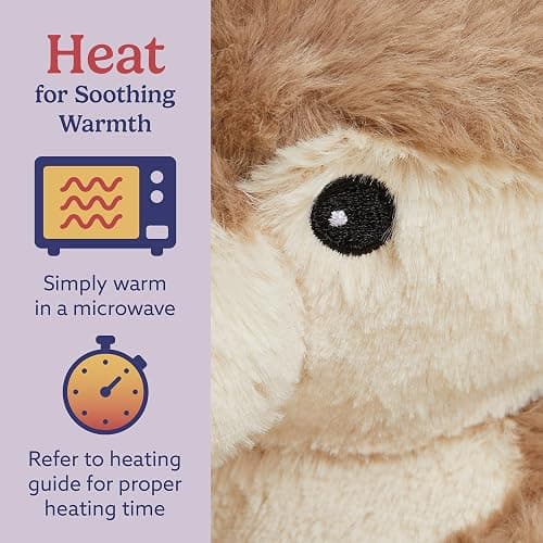warmies Junior Microwavable & Weighted Stuffed Animals, Otter - Heated Stuffed Animal Plushie for Warmth & Comfort - Cute Soft Plush Toys for Adults & Children (Boys, Girls, Babies & Toddlers) thumbnail 4