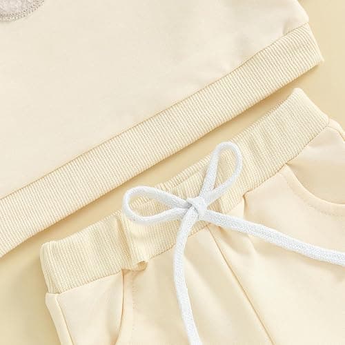 2Pcs Set Infant Baby Girl Fall Clothes Daddys Girl Long Sleeve Crewneck Sweatshirt+Joggers Pants Winter Outfit Set thumbnail 5