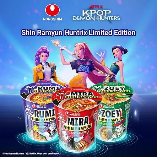 Nongshim Shin Ramyun Spicy Queen, Instant Noodle Cup, Gourmet Spicy, 3.35 oz (Pack of 6) thumbnail 7