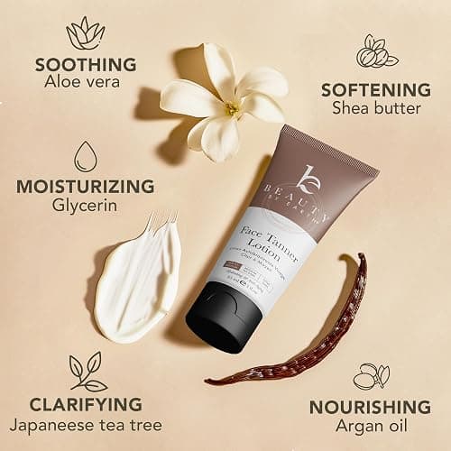 USA Made with Natural & Organic Ingredients Face Tanner - Face Self Tanning Lotion, Non Toxic Self Tanner for Face, Gradual Tan Lotion, Sunless Moisturizer for Fake Tan for Women & Men - 3 Fl Oz (Pack of 1) - Fair to Medium thumbnail 6