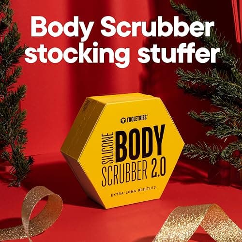 TOOLETRIES Body Scrubber 2.0 – Premium Silicone Scrubber for Cleaning, Exfoliating Your Skin – Extra Long Lather Boosting Bristles with Ergonomic Handle, Long-Lasting & Easy to Clean - Charcoal thumbnail 2