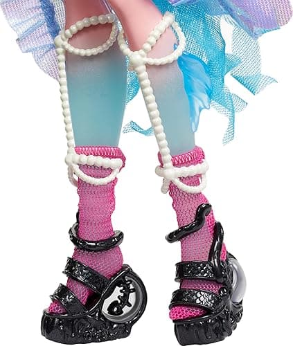 Monster High Monster Fest Doll, Lagoona Blue with Glam Outfit & Festival Themed Accessories Like Snacks, Band Poster, Statement Bag & More thumbnail 6