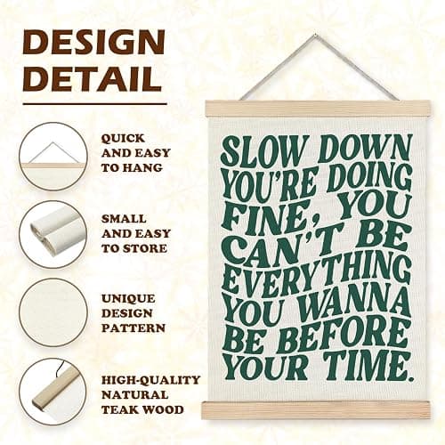 LUVADIAN Song Lyrics Wall Art, Disco Pop 70s Retro Poster Hanger Frame, Funky Trendy Wall Decor for Home Studio Bedroom Girls Room, Gifts for Music Lovers 12x16 Inches thumbnail 5