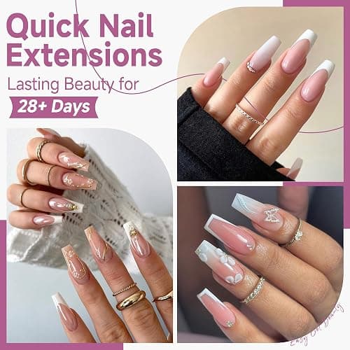 UNA GELLA Medium Coffin Nails Tips Gel Nail Tips Coffin 120pcs Half Matte Acrylic Full Cover Nail Tips Fake Nails Clear C offin Press on Nails for Nail Extensions Home DIY Salon 12 Sizes thumbnail 2