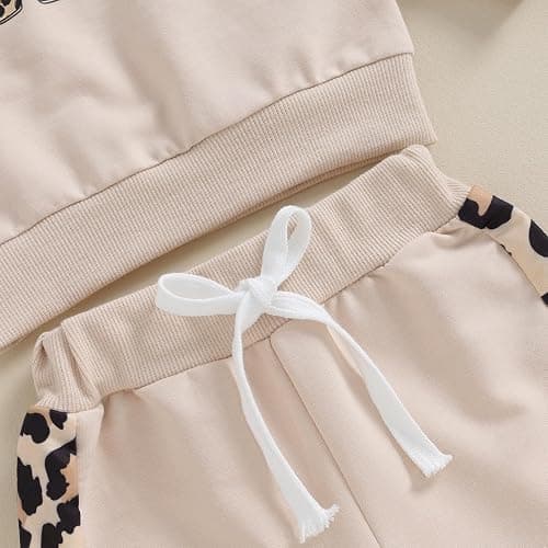 Kupretty Baby Girl Fall Winter Clothes Toddler Outfit Letters Graphic Crewneck Sweatshirts + Joggers Pants Set thumbnail 5