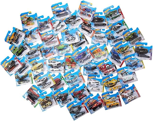 Assortment lot of 50 Different Hotwheels diecast Cars and Trucks - Image 1