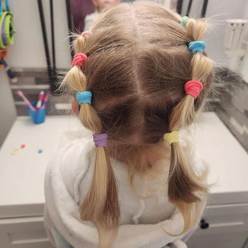 200 Pack Hair Ties BEoffer Baby Toddlers Girls Elastics Hair Bands No Damage Multicolor Colorful Small Rubber Bands Ponytail Pigtails Holders Not Harm to Hair (Macaron) thumbnail 2