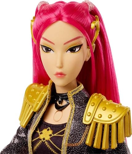 ​Mattel Kpop Demon Hunters HUNTR/X Mira “Golden” Singing Doll | Wearing Removable Signature Outfit, 5 Posable Joints, Inspired by the Movie thumbnail 2