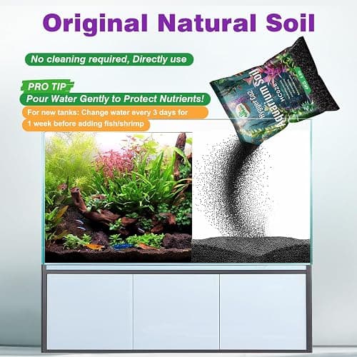 Hygger CO2 Upgraded Aquarium Soil Water Grass Mud, Ideal for Fish Tank Aquascaping Aquarium Substrate Soil for Plants and Shrimps, No Need to Wash (8.8 Pounds) thumbnail 2