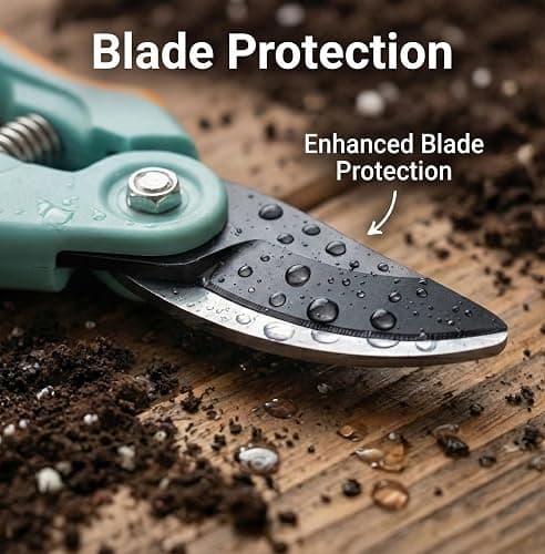 NEXON Garden Pruning Shears 2 Pack, 8" Bypass Hand Pruner & 6.25" Precision Garden Scissors, Professional Garden Clippers for Plants and Flowers thumbnail 7