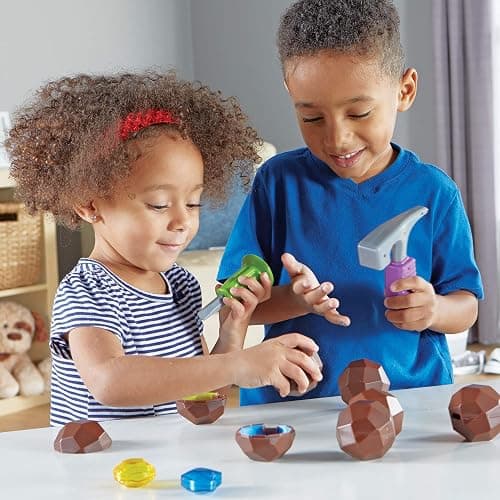 Learning Resources Rock 'n Gem Surprise - 19 Pieces, Ages 3+ Toddler Learning Toys, Sorting and Matching Toys, Early STEM for Kids thumbnail 7