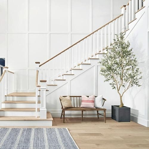 LYERSE 8ft Faux Olive Tree - Olive Trees Artificial Indoor with Large Olive Branches and Lifelike Olive - Artificial Olive Tree for Home Office House Living Room Decor thumbnail 2
