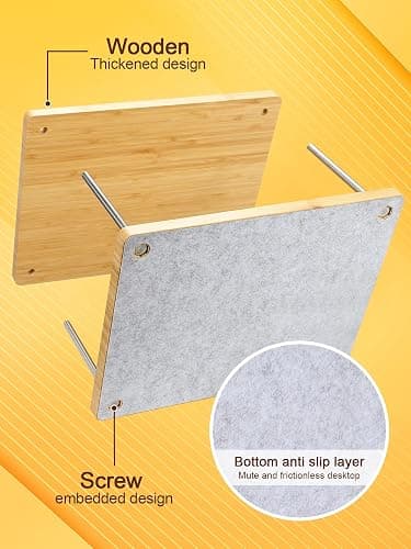 Book Press - 14.7x11.4 Large Size, Sustainable Wood Bookbinding Press, Portable Grip Handle & Anti-Slip Mat, Handmade Book Binding Tools for Craft Enthusiasts thumbnail 4