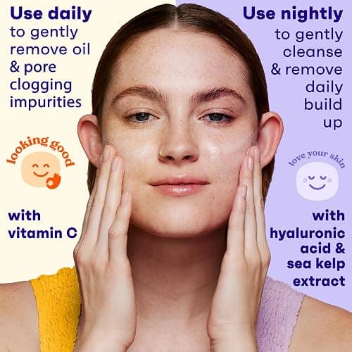 Clean & Clear 2-Pack Oil-Free Facial Cleansers with Citrus Scent, Morning Burst and Night Relaxing, 16 oz thumbnail 4