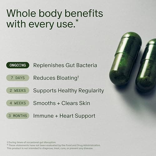 Seed DS-01 Daily Synbiotic - Prebiotic and Probiotic for Women & Men - Digestive Health, Gut Health, Immune Support, Bloating & Constipation Relief - Vegan & Shelf-Stable - 60 Capsules (30-Day Supply) thumbnail 3