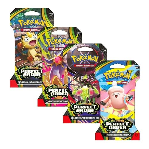 Pokemon TCG: Mega Evolutions - Perfect Order Sleeved Booster Pack - 10 Cards - Image 1