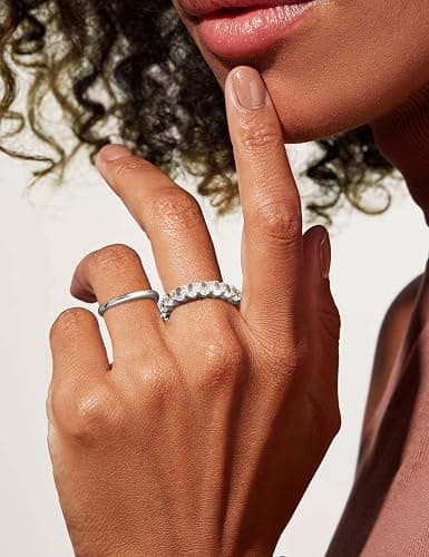 Silver Stackable Rings thumbnail 3