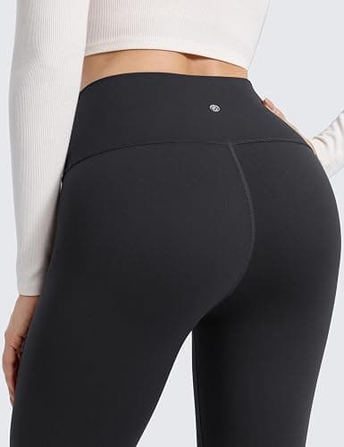 CRZ YOGA Matte Fleece Lined Leggings 28'' - Thermal Casual Lounge Workout Womens Yoga Full Length Pants Winter Warm thumbnail 6