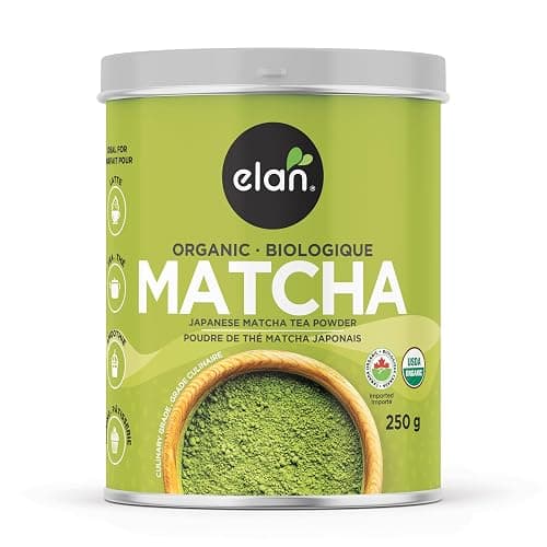 ELAN Organic Japanese Matcha Green Tea Powder, Non-GMO, Vegan, Gluten-Free, Kosher 250g - Image 1