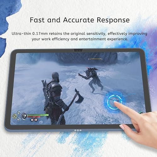 MOBDIK 2 Pack Paperfeel Screen Protector Compatible with iPad A16 11th / 10th Generation (2025/2022) & iPad Air 11 M3 2025 / M2 2024, Crafted for Natural Writing, Less Reflection, Easy Installation thumbnail 6