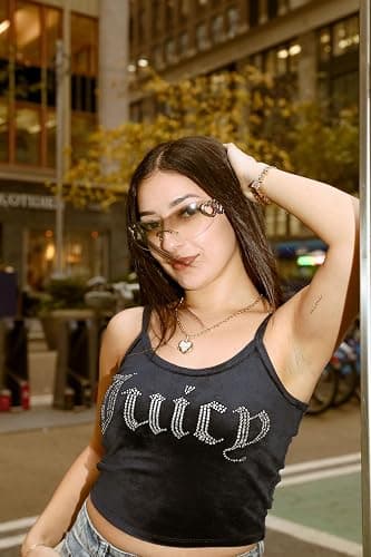 Juicy Couture Logo Heart Necklaces for Women 16-28"+2", Gold-Tone Heart Pendant Necklace, Juicy Gifts thumbnail 2