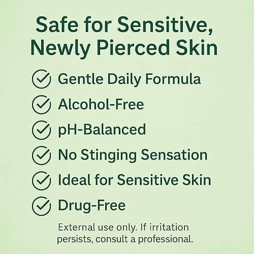 WACAN Tea Tree Piercing Bump Solution, Targeted Saline Piercing Aftercare Cleaner for Nose, Ear & Cartilage Piercing Bumps thumbnail 6