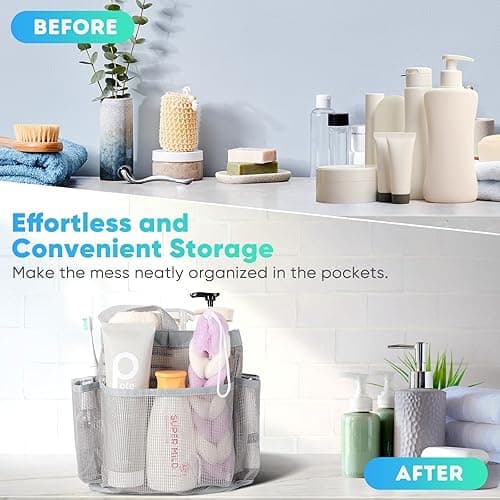 EUDELE Mesh Shower Caddy Portable - All Pink thumbnail 8
