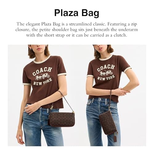 Coach Women's Natural Grain Leather Plaza Bag thumbnail 2