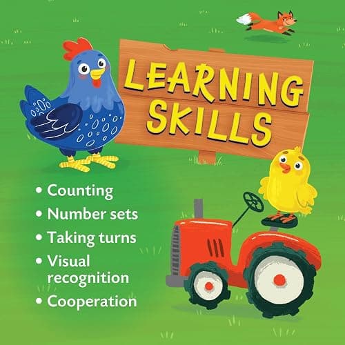 Peaceable Kingdom Count Your Chickens Award Winning Cooperative Counting Game for 2 to 4 Kids Ages 3+ - Premium Play Edition thumbnail 5