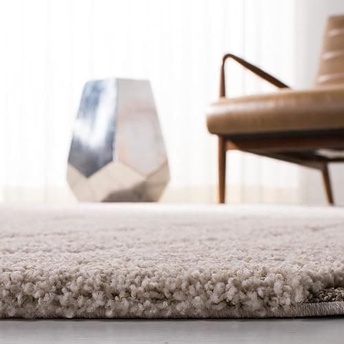 SAFAVIEH Area Rug 8x10 - Florida Shag Collection - Large - Cream & Beige, Non-Shedding & Easy Cleaning, Plush Thick Pile, Ideal for Living Room, Bedroom, Dining Space (SG472-1113) thumbnail 7