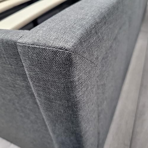 Modernique Grey Fabric Ottoman Storage Small Double 4ft Bed with Underneath Storage, Wooden Sprung Slatted Base (Small Double) thumbnail 8