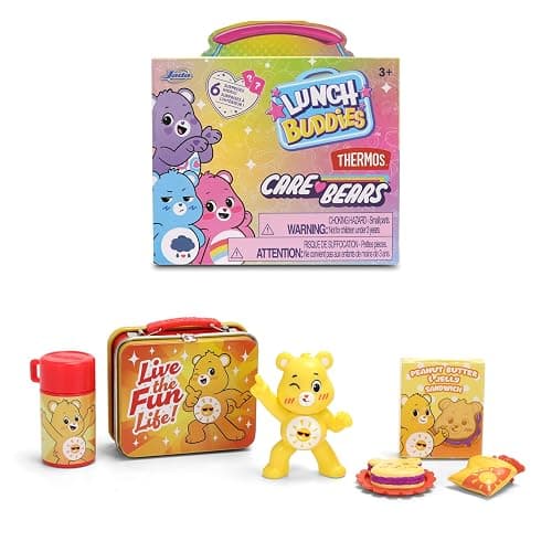 Jada Lunch Buddies – Collectible Mini Tin with Thermos, Figure & Food Accessories – 2-Inch Care Bears Toy – Care Bears & Friends – for Kids Ages 5+ (One Piece, Styles May Vary) thumbnail 6