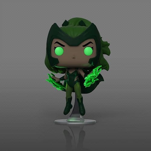 Funko POP! Marvel: X-Men Polaris Glow in The Dark Vinyl Figure 2021 Fall Convention Sticker Exclusive, Green thumbnail 3