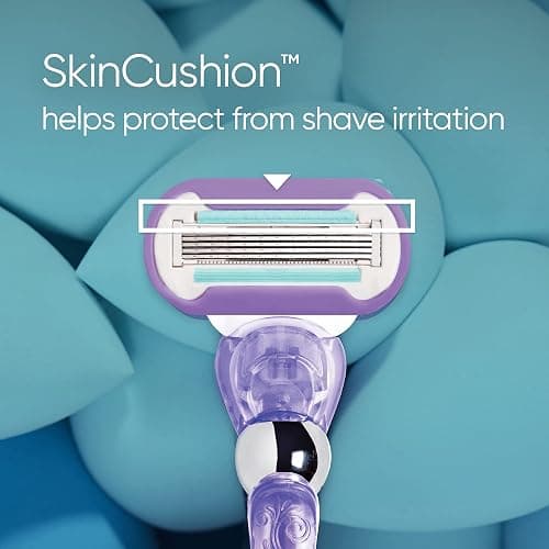 Gillette Venus Extra Smooth Swirl Women’s Razor, 1 Refill Razor Cartridges, Pivoting Reusable Handle and Shower Holder thumbnail 5