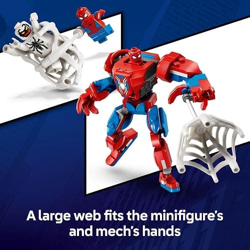 LEGO Marvel Spider-Man Mech vs. Anti-Venom Building Toy Set - Spider-Man Toy for Kids, Boys and Girls, Ages 6+ - Buildable Action Figure - Superhero Gift for Birthday - 76308 thumbnail 4