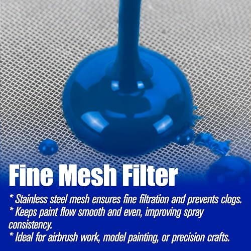 4PCS Airbrush Filter Cup - PP Strainer Filters Accessories – Great for Paint Crafts, Size 1.30 x 0.98 inch, Hole Diameter 0.83'' Special Painting Supplies, Reusable Fine Mesh Airbrushing Tools, White thumbnail 3