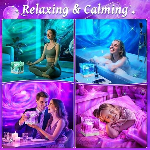 Galaxy Projector for Bedroom,18-Color Solar System Kids Night Light Projector for Bedroom,Remote Night Light for Kids Flower Lamp Tornado lamp Pink Lights,17 Year Old Girl Gift Ideas Purple Room Decor thumbnail 5