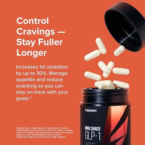 Inno Supps Inno Shred™ GLP-1 | Thermogenic Support + Appetite Support + Energy* | Berberine + Chromium | 60 Capsules. 30 Servings. thumbnail 7