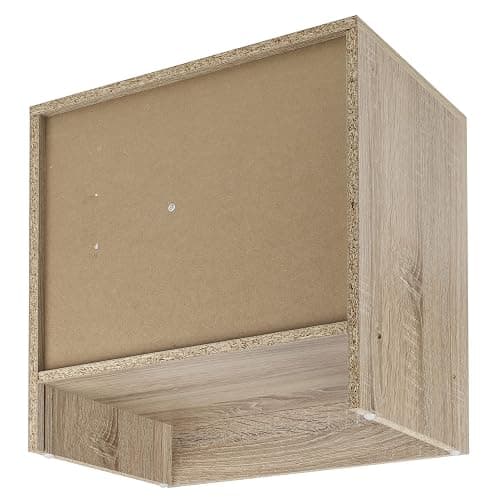 URBNLIVING 1 Drawer Compact Wooden Bedroom Bedside Cabinet Furniture Nightstand Side Table (Anthracite Oak) thumbnail 7