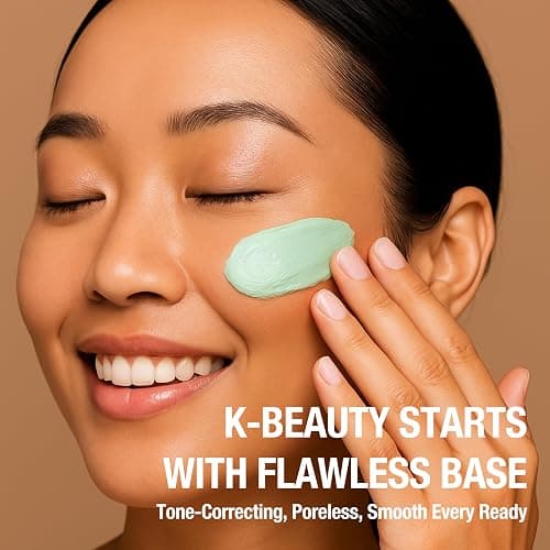 TOUCH IN SOL Redness Correcting Base Primer 1.01 fl.oz. - Pore Minimizing Green Toned Makeup Base - Tone Neutralizing before Foundation - Minimize Rosacea, Redness - No Pore Blem Primer Base thumbnail 4