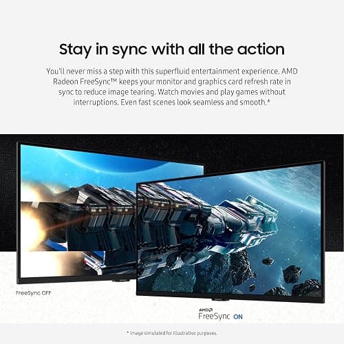 SAMSUNG 32-Inch Odyssey G50D Series QHD Fast IPS G-Sync Compatible Gaming Monitor, 1ms, VESA DisplayHDR 400, 180Hz, AMD FreeSync, Adjustable Stand, Eye Saver Mode, LS32DG502ENXZA, 2024 thumbnail 6